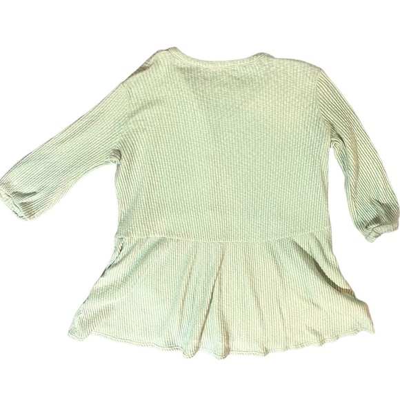 Free People Fp Beach Blossom Button Up T-Shirt Dress Sz S Seafoam Oversized Fit - Picture 3 of 5